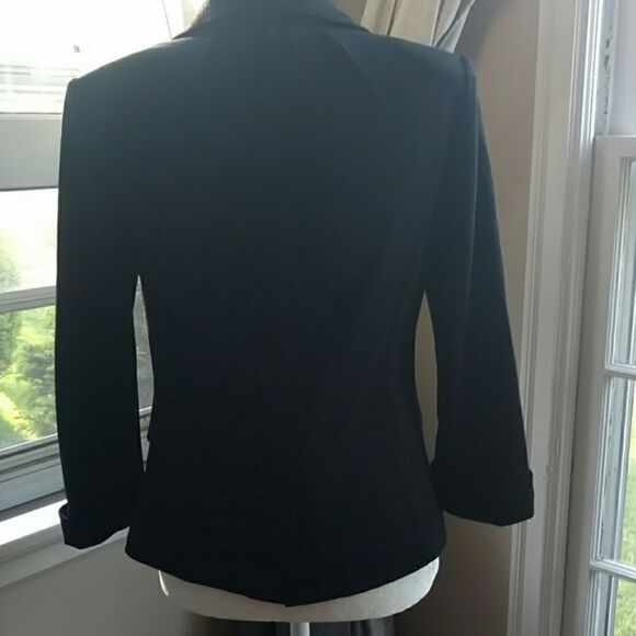 Catherine Malandrino Black Blazer Single Button Closure, Size Small - Picture 3 of 8